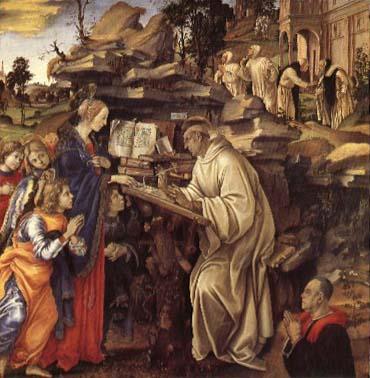 Filippino Lippi The Vison of Saint Bernard